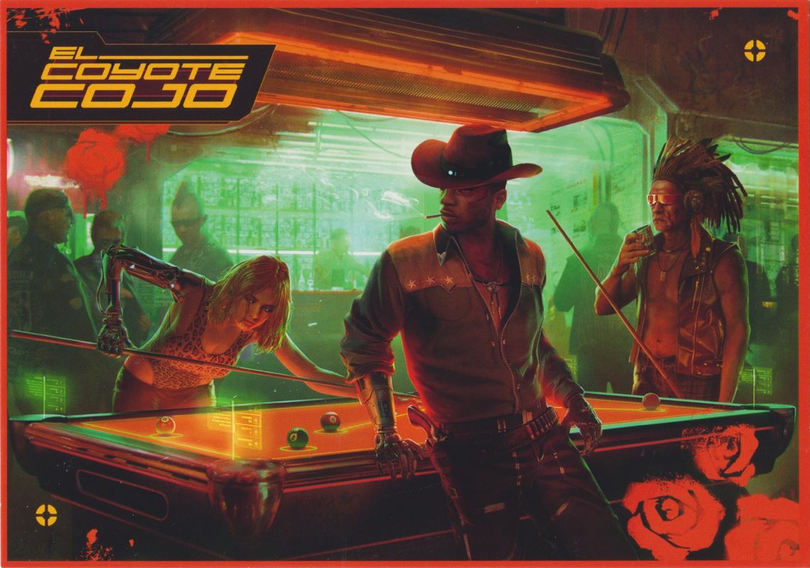 Extras for Cyberpunk 2077 (Windows) (General European release): Postcard 1 - Front