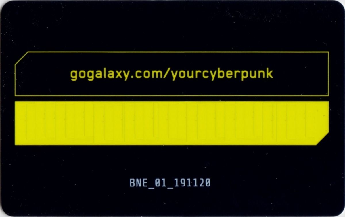 Other for Cyberpunk 2077 (Windows) (General European release): Code Card - Front