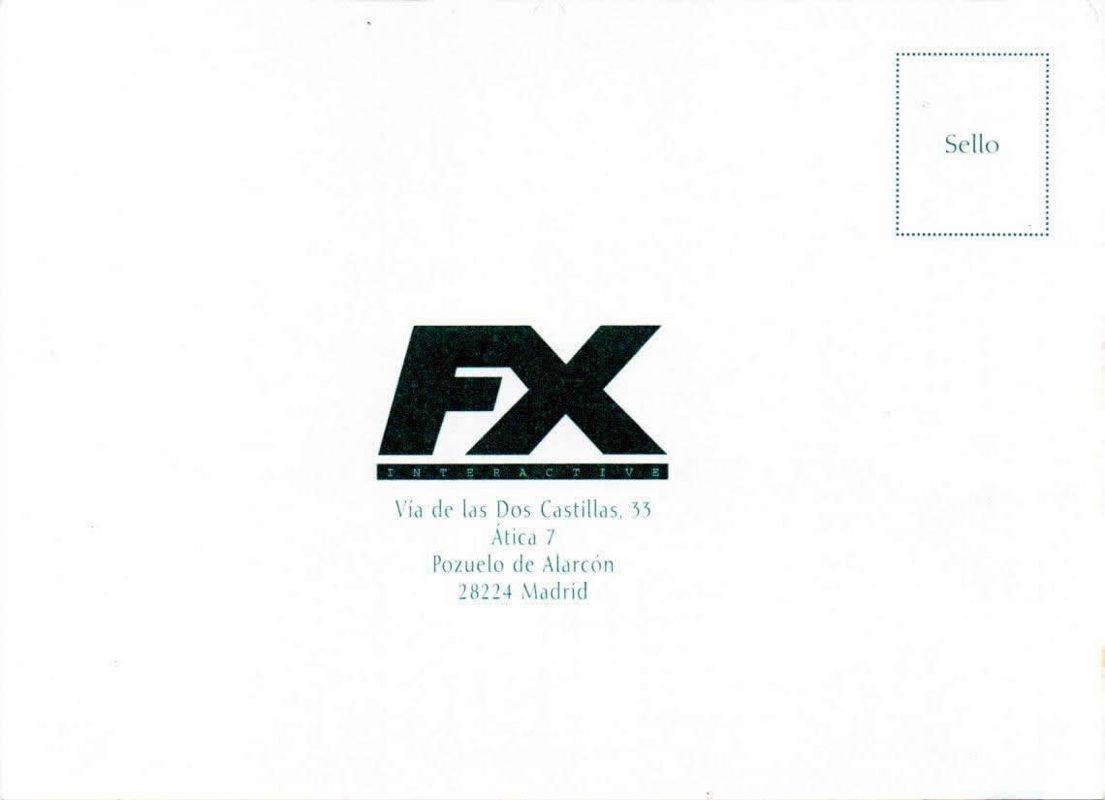 Other for The Longest Journey (Windows) (FX's first edition, boxed): Registration Card - Back