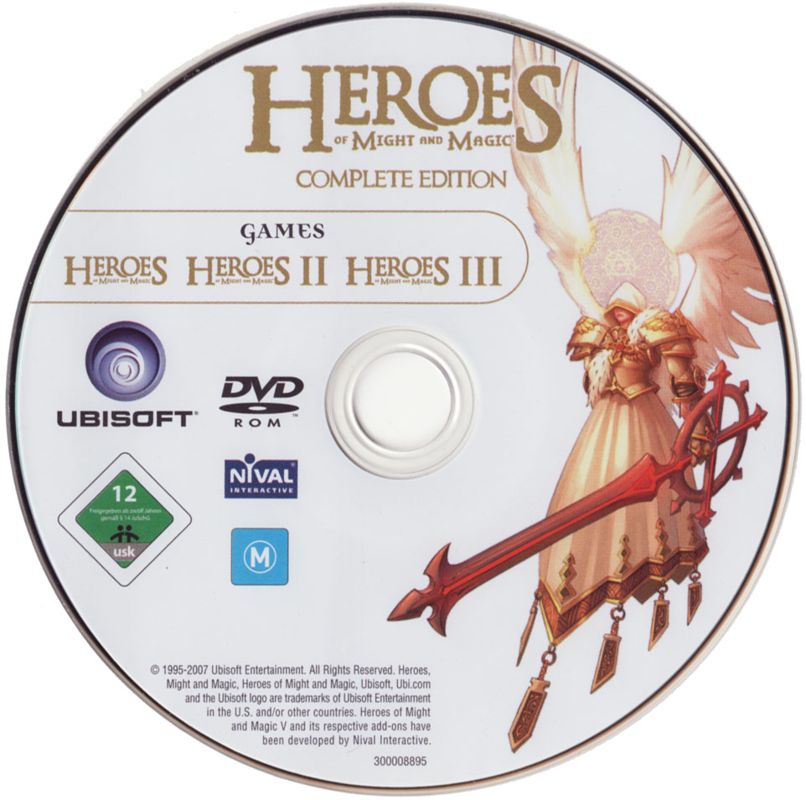 Media for Heroes of Might and Magic: Complete Edition (Windows): HoMM I to III with their addons Game DVD
