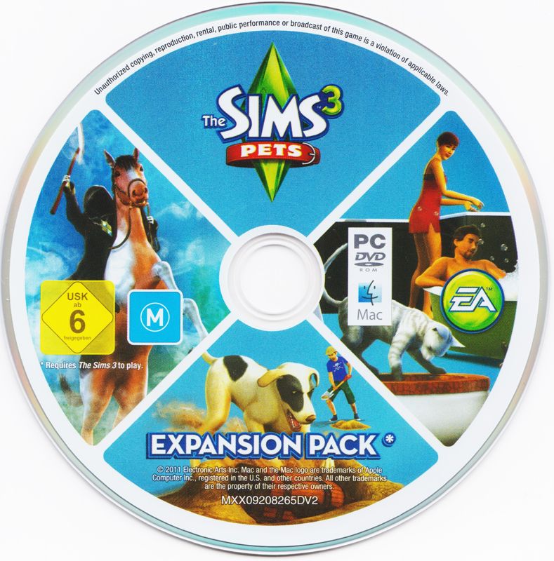 Media for The Sims 3: Pets (Macintosh and Windows)