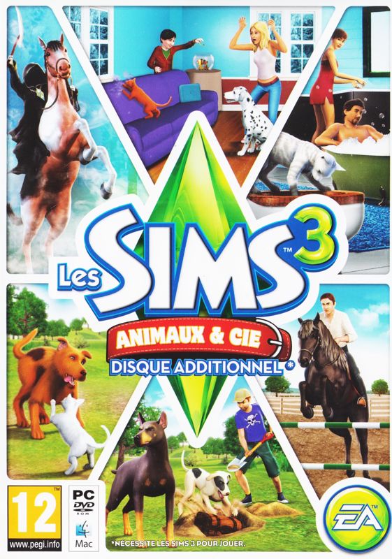 Front Cover for The Sims 3: Pets (Macintosh and Windows)