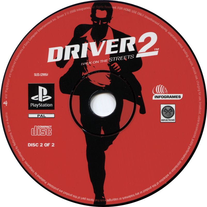 Media for Driver 2 (PlayStation): Disc 2