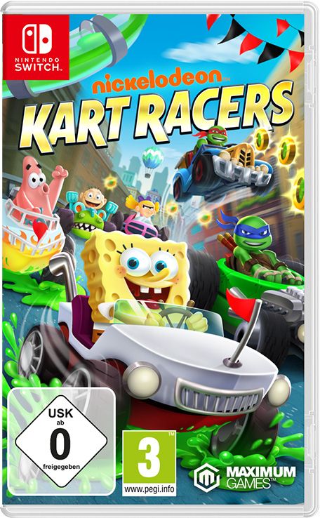 Front Cover for Nickelodeon Kart Racers (Nintendo Switch) (download release)