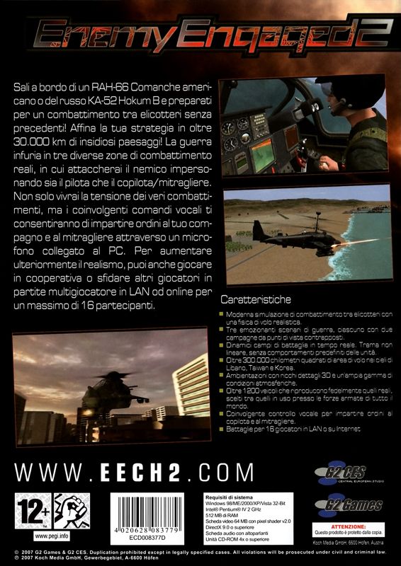 Back Cover for Enemy Engaged 2 (Windows)