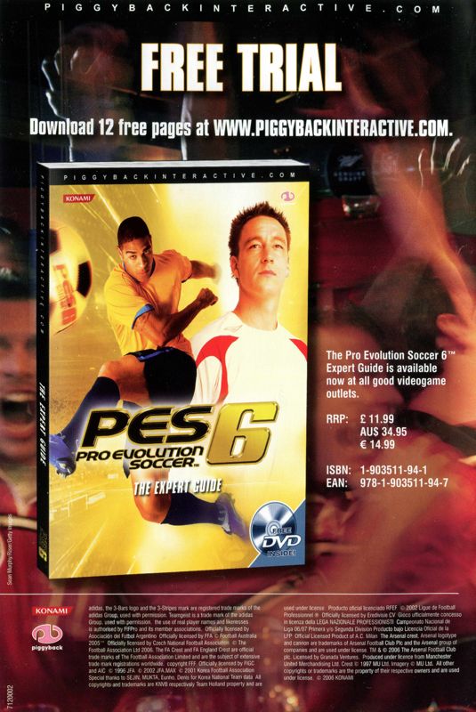 Advertisement for Winning Eleven: Pro Evolution Soccer 2007 (Windows): Back