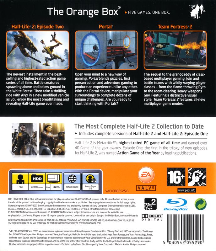 The Orange Box cover or packaging material - MobyGames