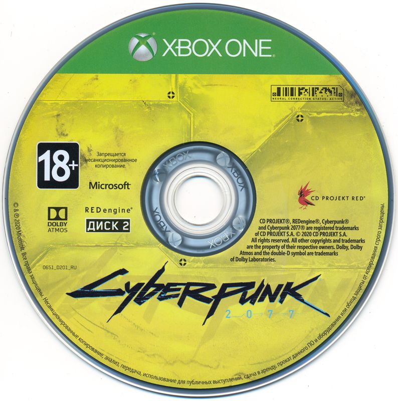Media for Cyberpunk 2077 (Xbox One): Disc 2