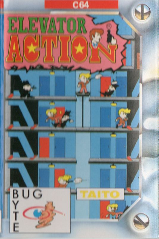Front Cover for Elevator Action (Commodore 64) (Bug Byte budget release)
