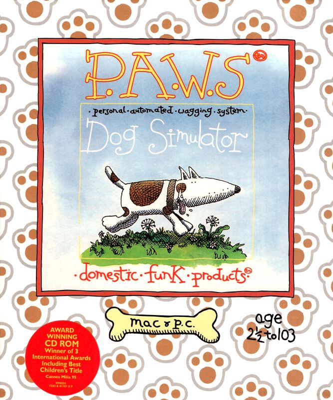 Front Cover for P.A.W.S.: Personal Automated Wagging System (Macintosh and Windows 3.x)