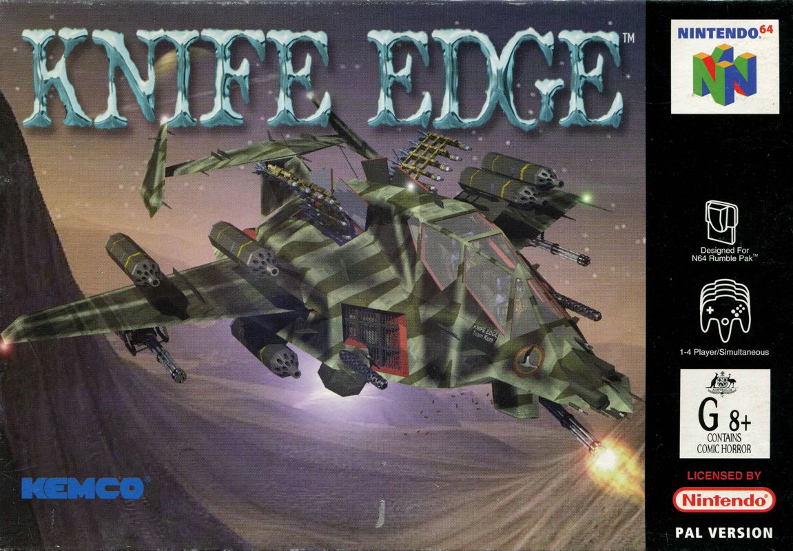 Front Cover for Knife Edge: Nose Gunner (Nintendo 64)