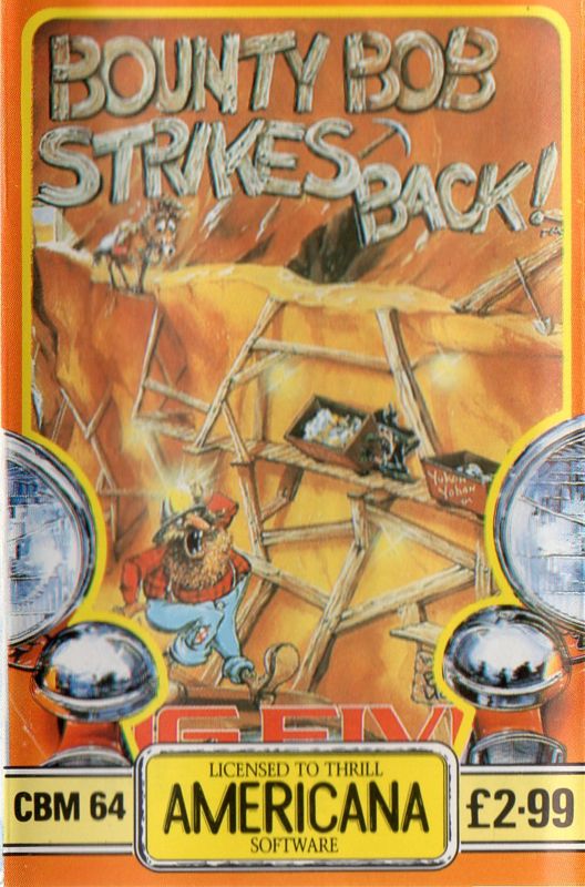 Front Cover for Bounty Bob Strikes Back! (Commodore 64) (Americana budget release )