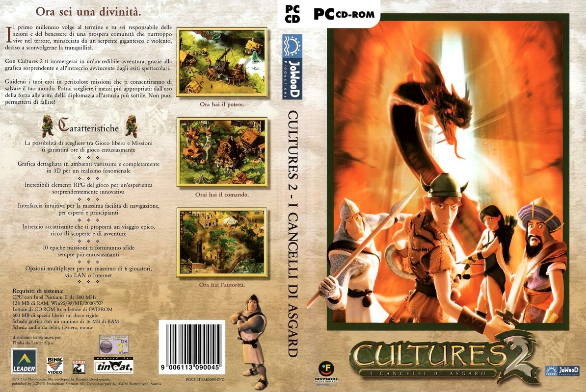 Full Cover for Cultures 2: The Gates of Asgard (Windows)