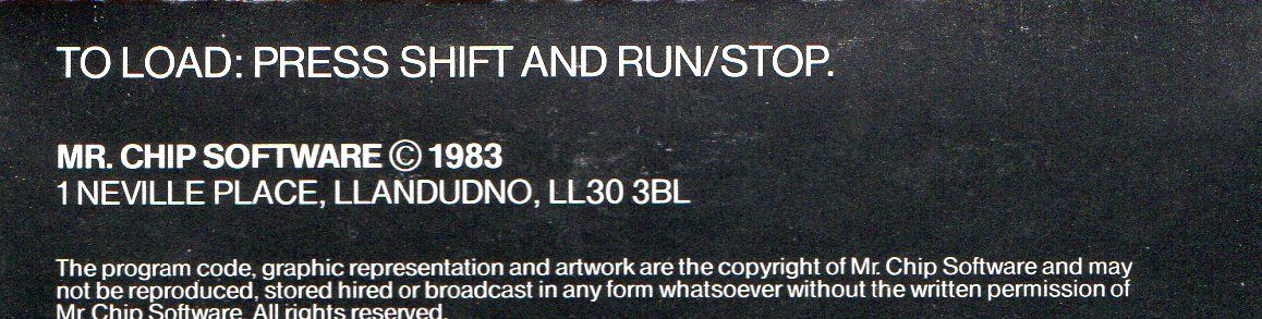 Back Cover for Red Alert (Commodore 64)