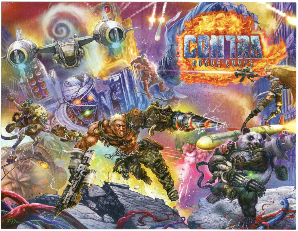 Inside Cover for Contra: Rogue Corps (Nintendo Switch): Full