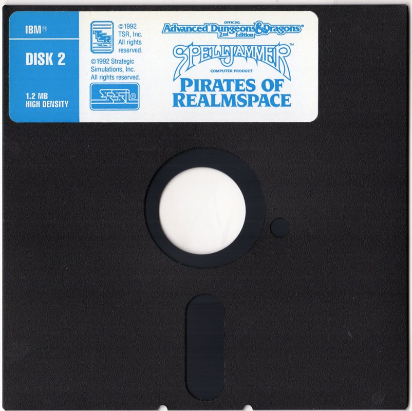 Media for Spelljammer: Pirates of Realmspace (DOS) (5.25" Disks): Disk 2