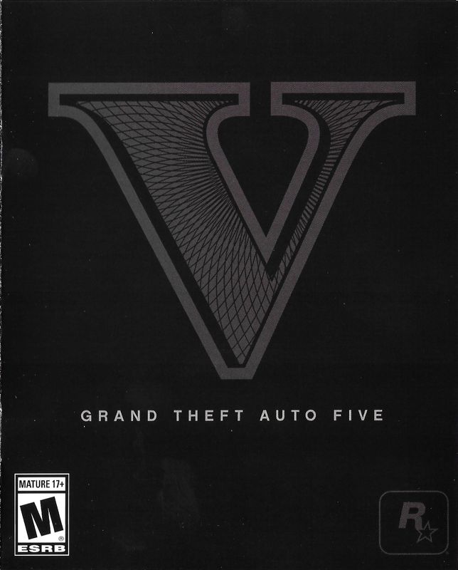 Manual for Grand Theft Auto V: Premium Online Edition (PlayStation 4): Front