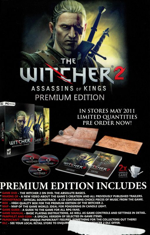 The Witcher: Enhanced Edition cover or packaging material - MobyGames