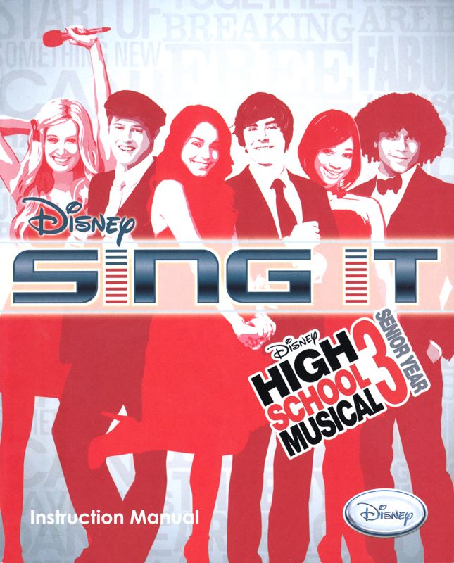Manual for Disney Sing It: High School Musical 3 - Senior Year (PlayStation 3): Front
