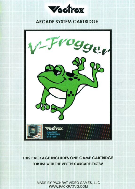 Front Cover for V-Frogger (Vectrex)