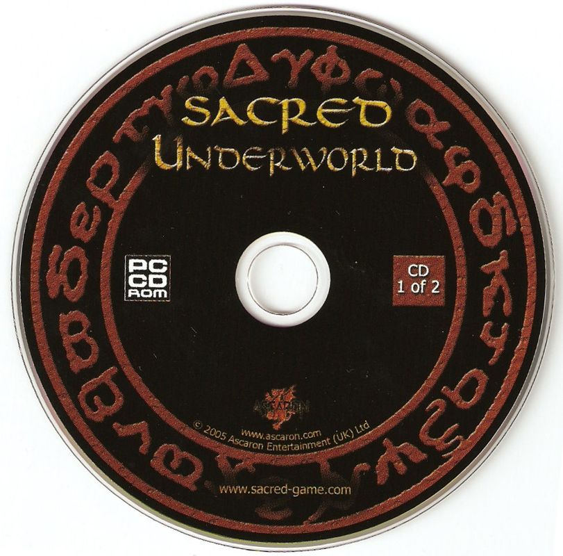 Media for Sacred: Underworld (Windows): Disc 1