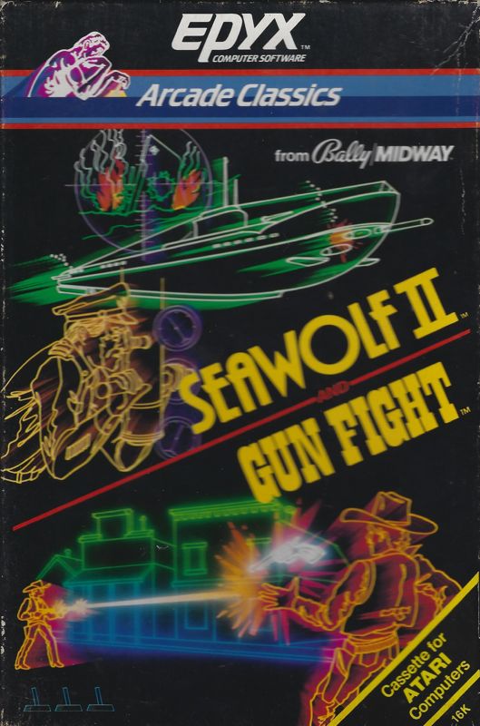 Front Cover for Seawolf II and Gun Fight (Atari 8-bit)