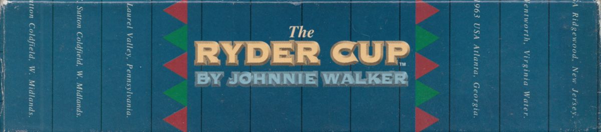 Spine/Sides for Ryder Cup: Johnnie Walker (Amiga) (Amiga 1200 / 4000 AGA version): Top