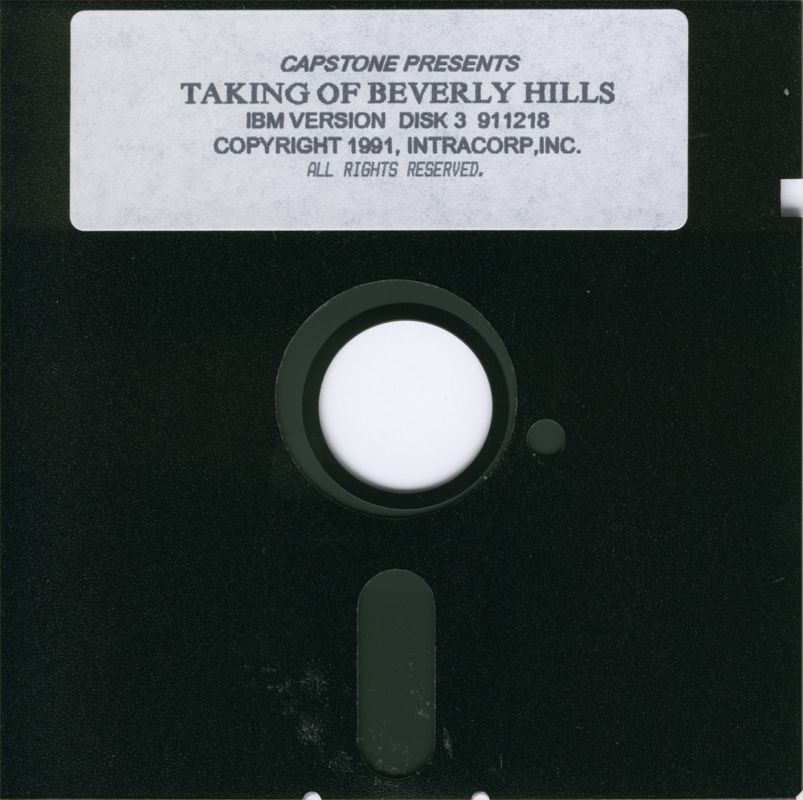 Media for The Taking of Beverly Hills (DOS) (Dual-media release): 5.25" Disk 3