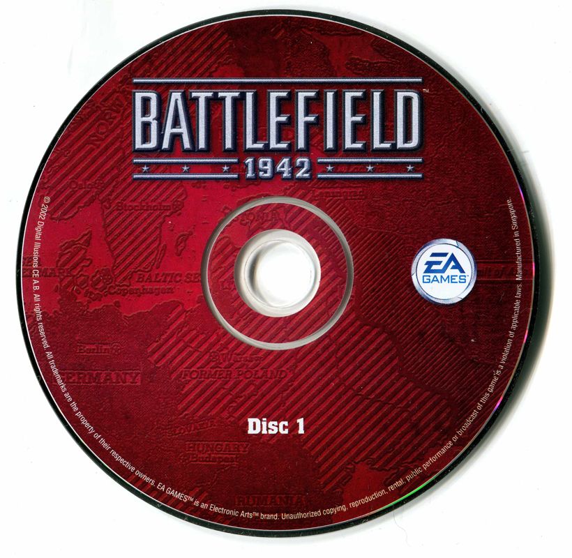 Media for Battlefield 1942 (Windows) (EA Classics release): Disc 1