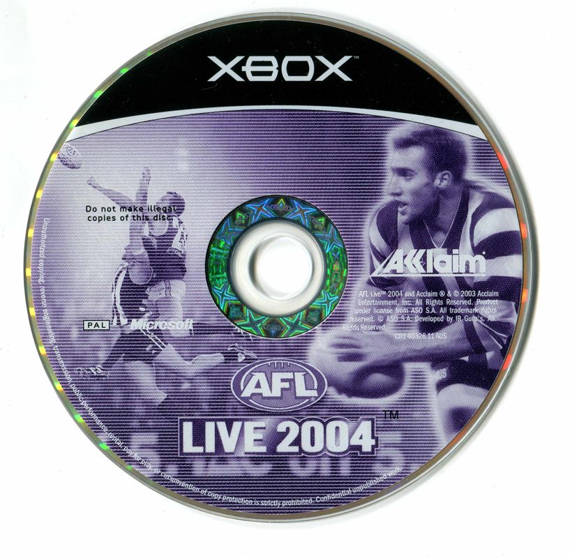 AFL Live 2004 Cover Or Packaging Material - MobyGames