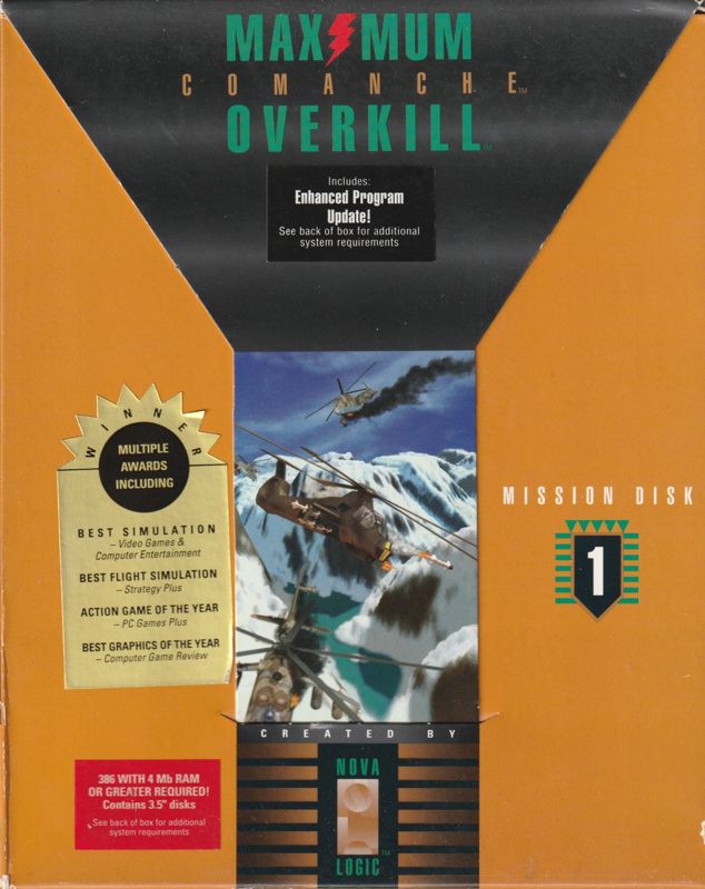 Front Cover for Comanche: Maximum Overkill - Mission Disk 1 (DOS)