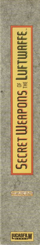 Spine/Sides for Secret Weapons of the Luftwaffe (DOS) (U.S. Gold release): Right