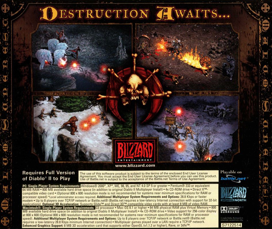 Diablo II Lord of Destruction cover or packaging material MobyGames Diablo II Lord of Destruction cover or packaging material MobyGames