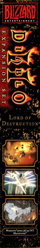 Spine/Sides for Diablo II: Lord of Destruction (Macintosh and Windows): Left