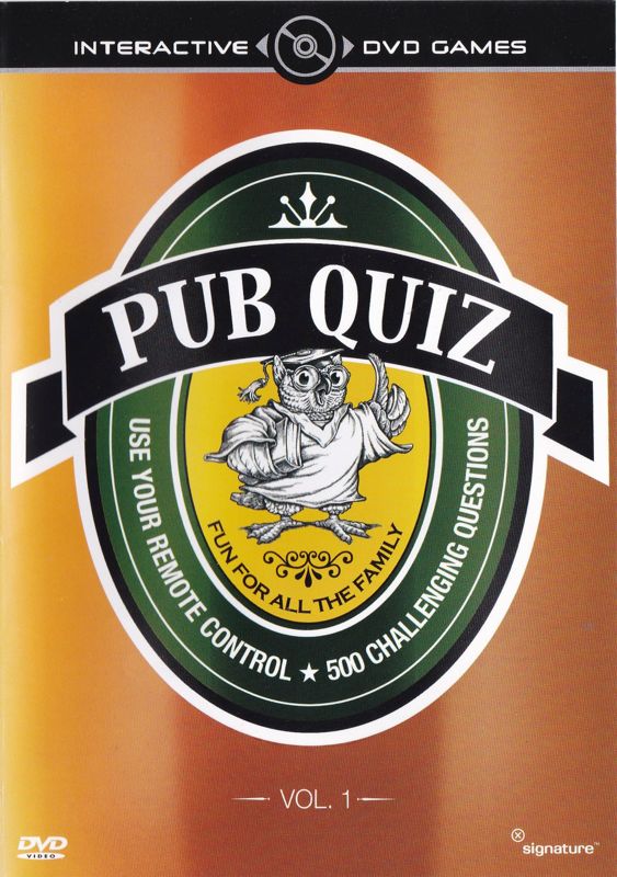 Front Cover for Pub Quiz: Volume 1 (DVD Player)