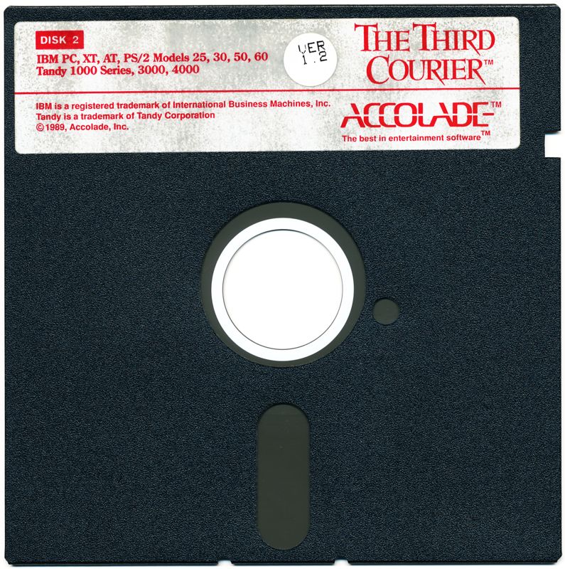 Media for The Third Courier (DOS) (5.25" Floppy Disk release (version 1.2)): Disk 2