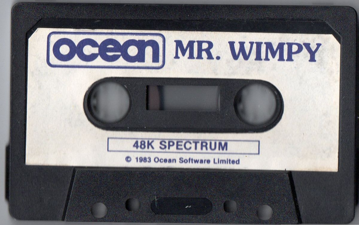Media for Mr. Wimpy: The Hamburger Game (ZX Spectrum) (alternate media design)