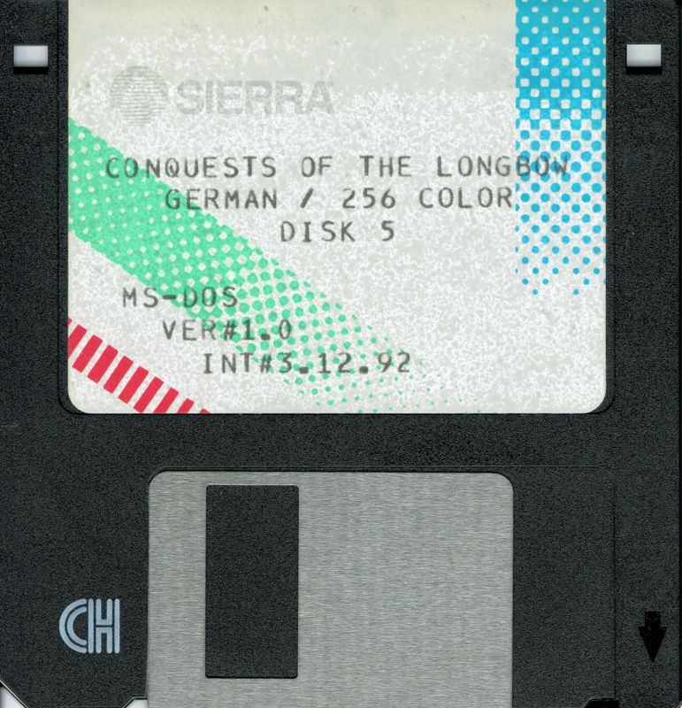 Media for Conquests of the Longbow: The Legend of Robin Hood (DOS) (Fully localized 3.5'' Floppy VGA version): Disk 5