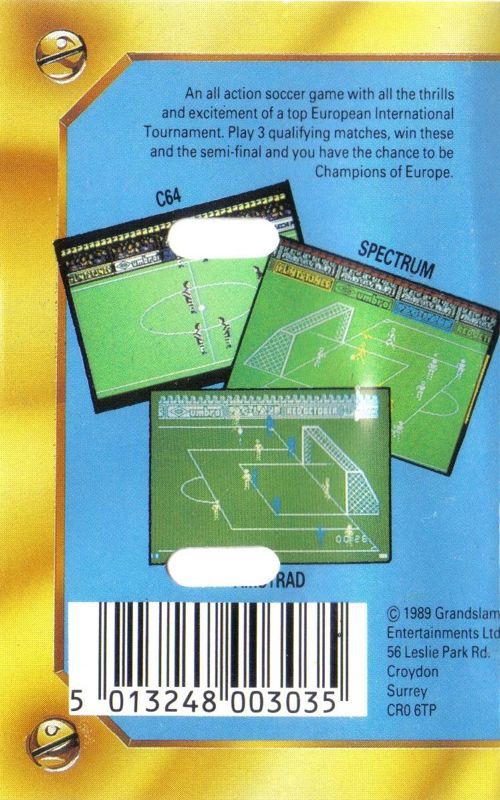 Back Cover for Peter Beardsley's International Football (MSX)