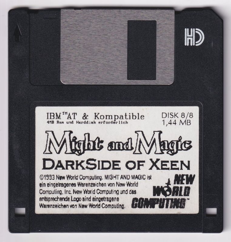 Media for Might and Magic: Darkside of Xeen (DOS): Disk 8