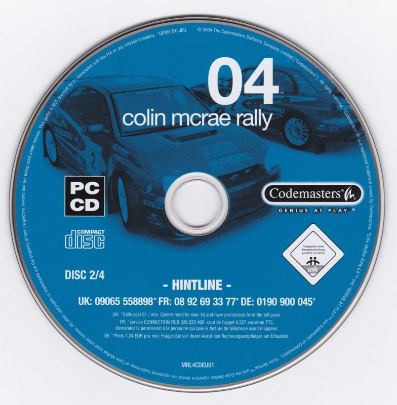Media for Colin McRae Rally 04 (Windows) (Bestsellers release): Disc 2