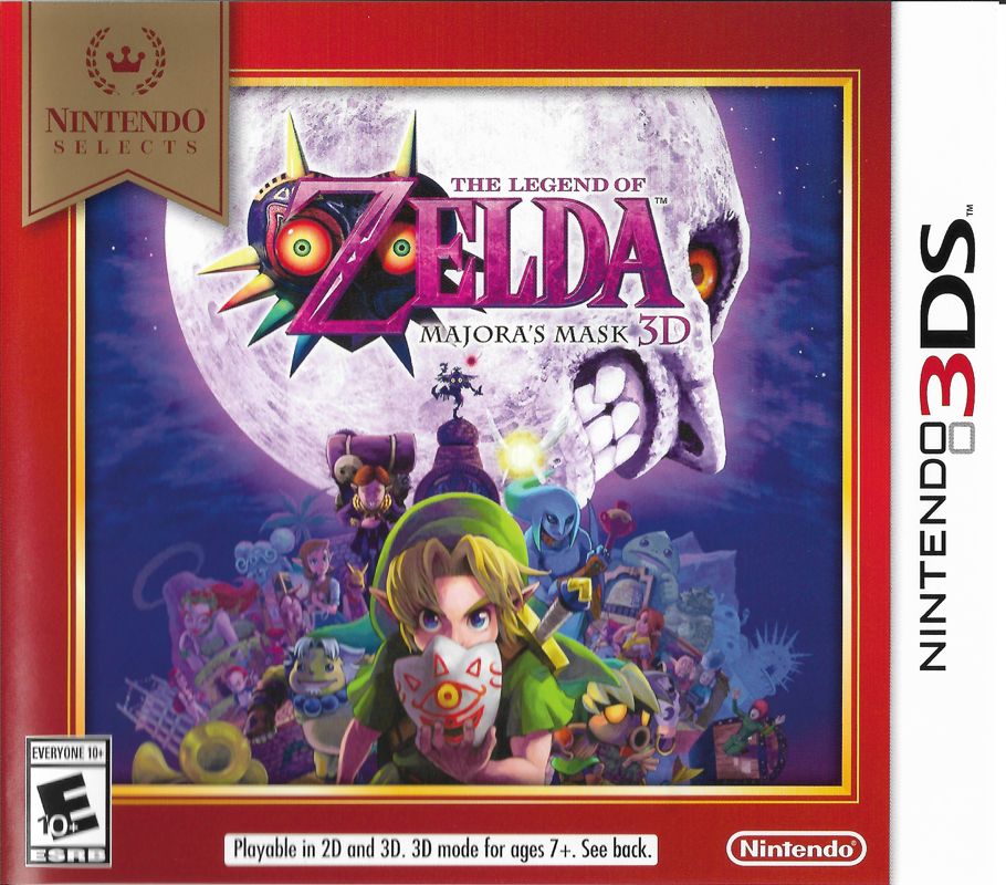 Front Cover for The Legend of Zelda: Majora's Mask 3D (Nintendo 3DS) (Nintendo Selects Release)