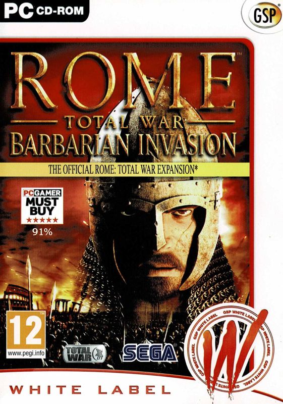 Front Cover for Rome: Total War - Barbarian Invasion (Windows) (White Label release)