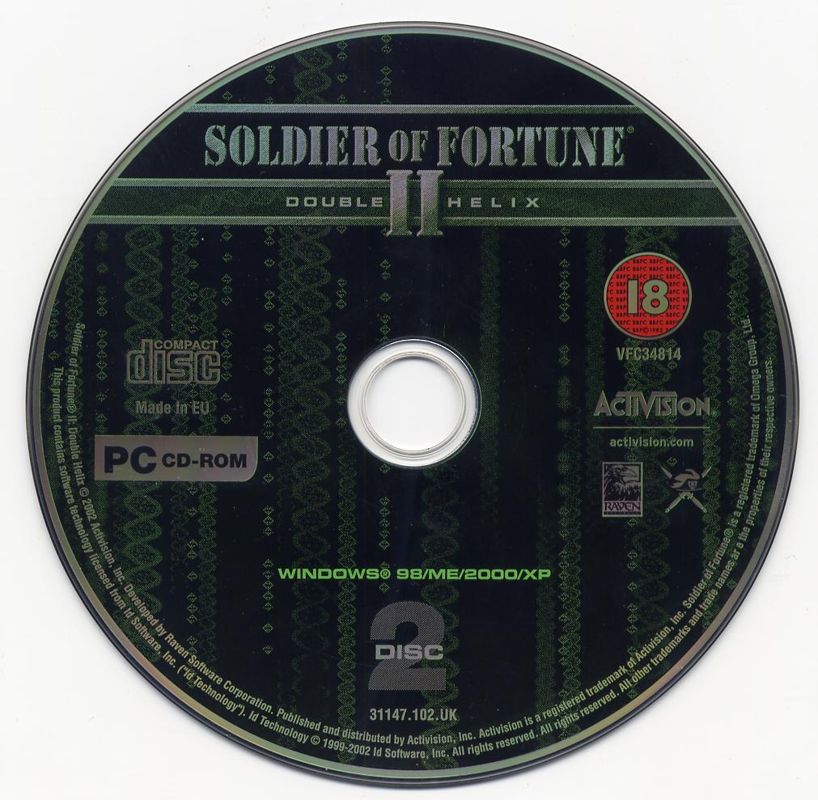 Media for Soldier of Fortune II: Double Helix (Windows): Disc 2
