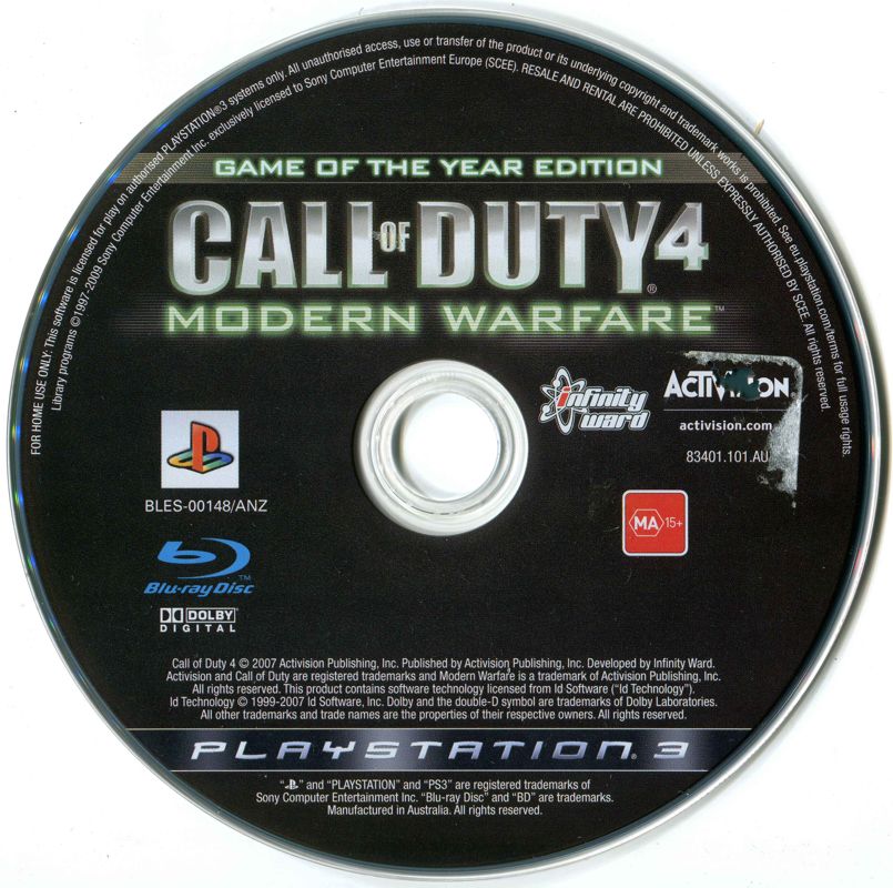 Media for Call of Duty 4: Modern Warfare (Game of the Year Edition) (PlayStation 3)