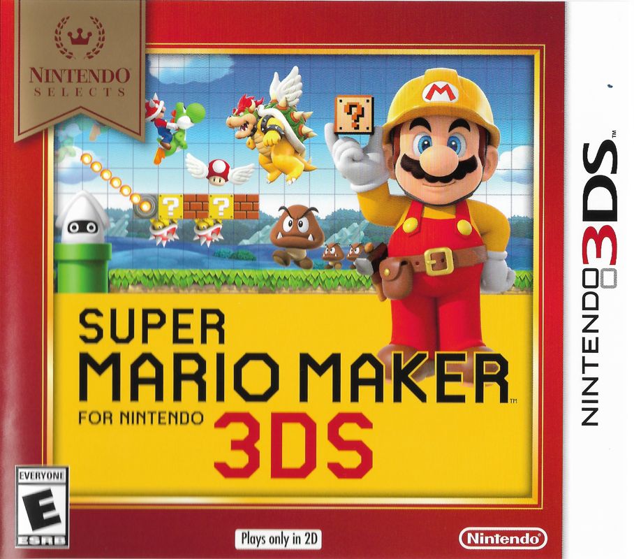 Front Cover for Super Mario Maker for Nintendo 3DS (Nintendo 3DS) (Nintendo Selects Release)