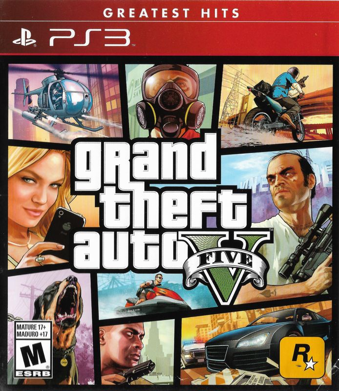 Front Cover for Grand Theft Auto V (PlayStation 3) (Greatest Hits release)