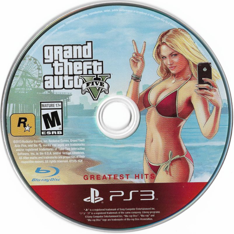 Media for Grand Theft Auto V (PlayStation 3) (Greatest Hits release)