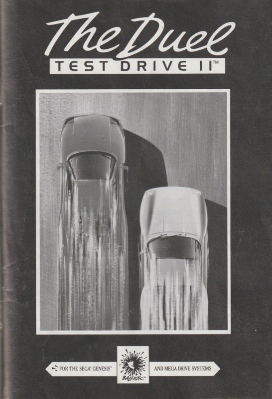 Manual for The Duel: Test Drive II (Genesis): Front