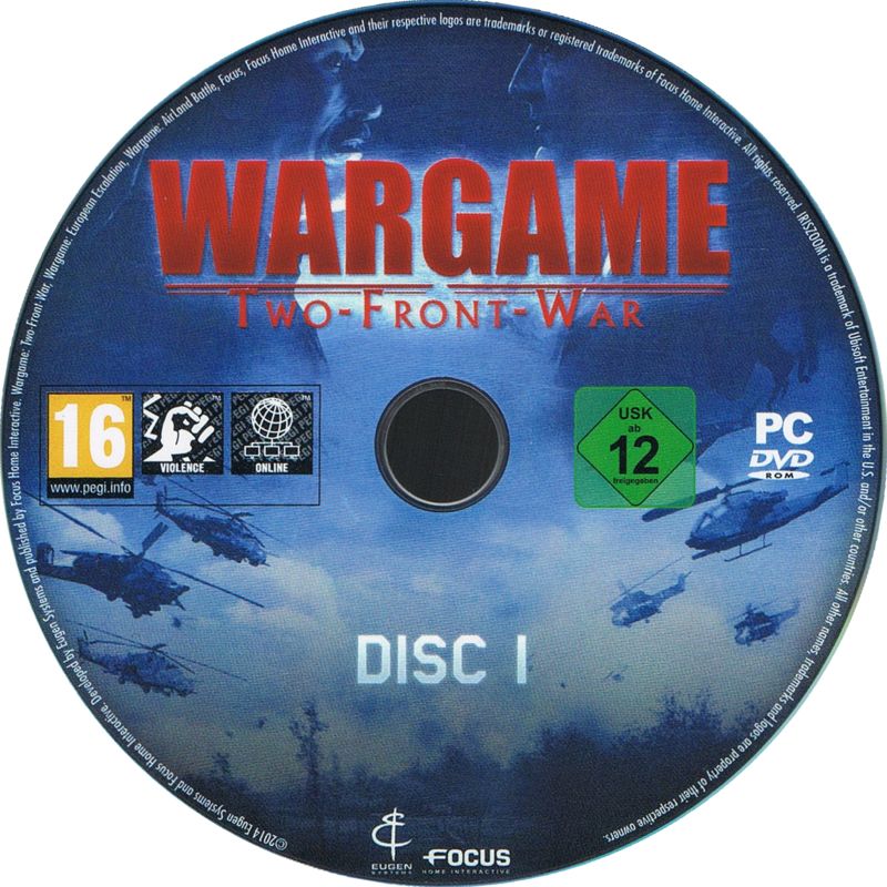 Media for Wargame: Two-Front-War (Windows): Disc 1